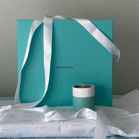 🕯 TIFFANY & CO. BLUE BOX & CANDLE VOTIVE HOLDER & RIBBON 🕯 - Picture 15 of 16